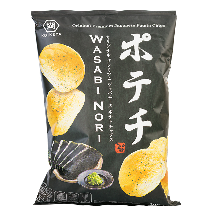 Kartoffelchips mit Wasabi Nori
